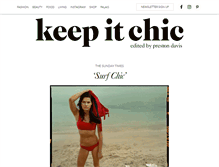 Tablet Screenshot of keepitchic.com